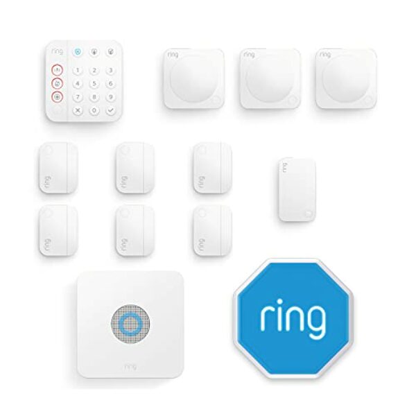 Kit de Ring Alarm - XL con sirena exterior de Amazon | Sistema de seguridad para el hogar con alarma y vigilancia asistida opcional - Sin compromisos a largo plazo | Compatible con Alexa