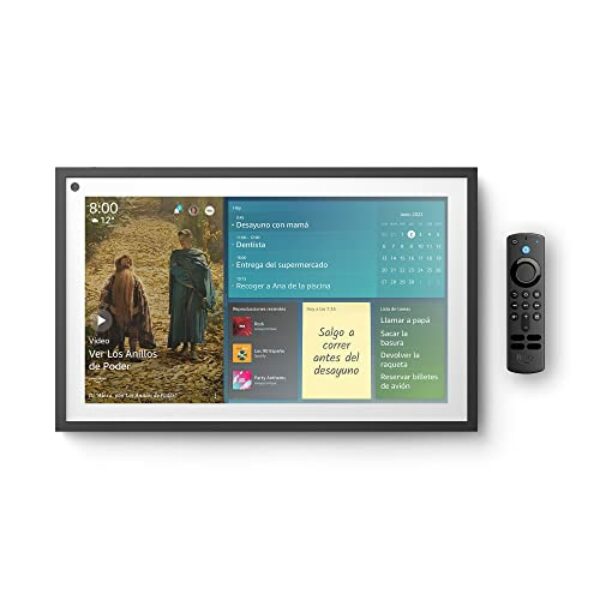 Echo Show 15 + Mando | Pantalla inteligente Full HD de 15,6" con Alexa y Fire TV integrado